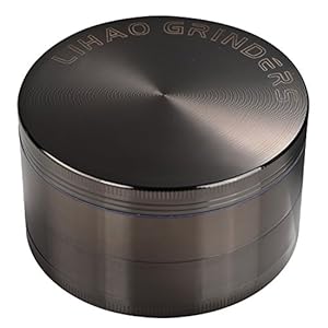 Großer 75mm Grinder aus Metall – 4-teilig mit Pollensieb – Nickel-Schwarz 8 51O 2AiKttL. SL500 . SS300