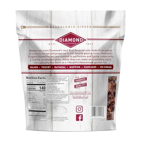 Image of Diamond of California Original Glazed Pecans, 32 Ounce (Pack of 2)