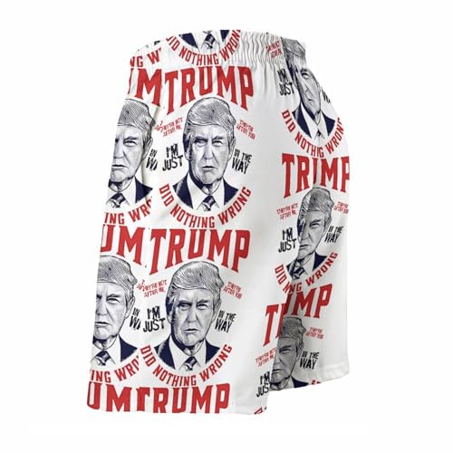 Trump Men's Beach Shorts Swimwear Bathing Suits with Pockets4
