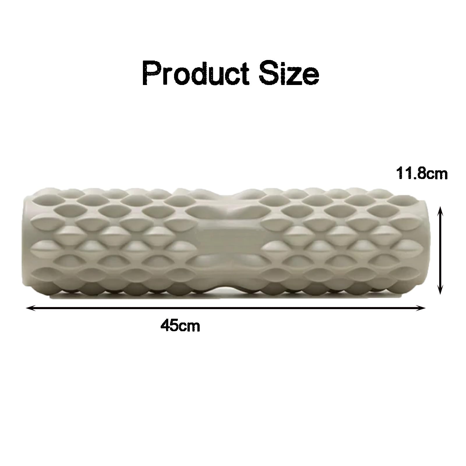 Rodillo De Espuma Masajeador De Tejido Profundo,Rodillo De Espalda De Masaje Con Textura Ondulada,Para Masaje Muscular Profundo Pilates Yoga(Color1)