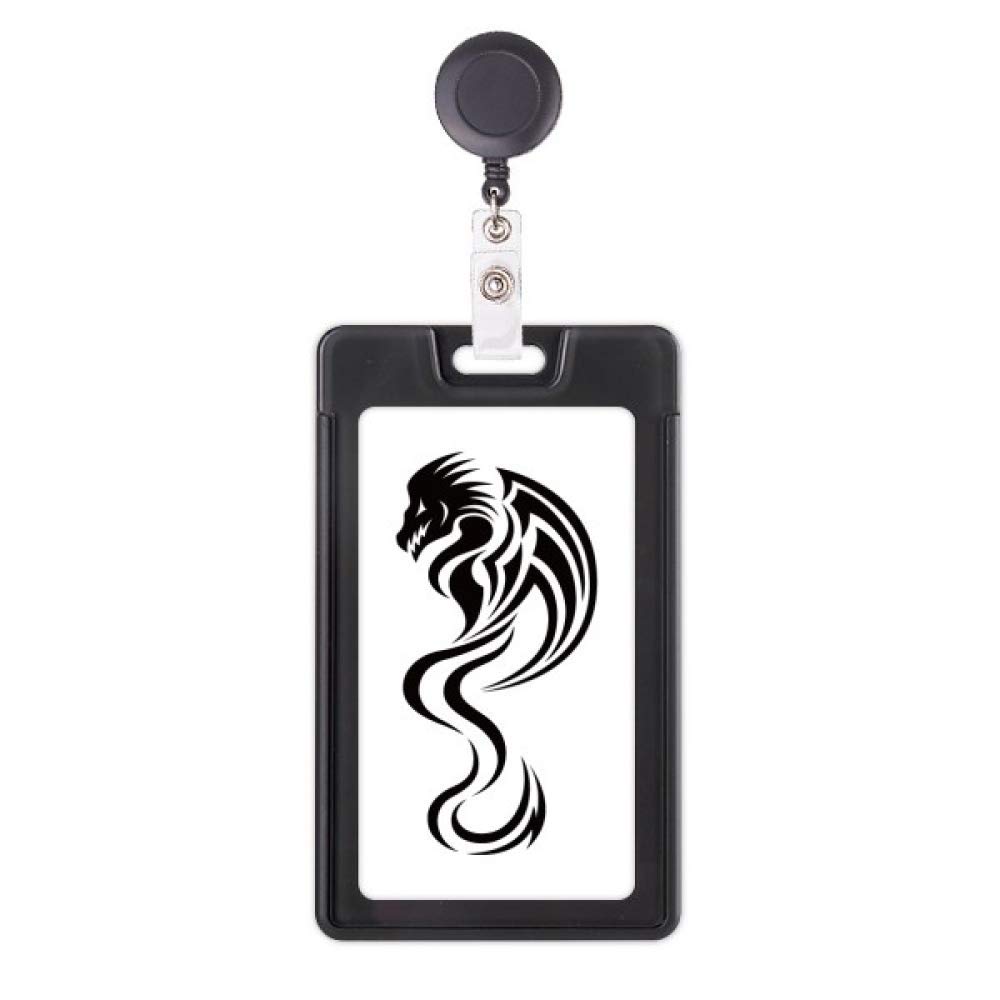 Étui rétractable pour badge dragon robuste en impression haute définition