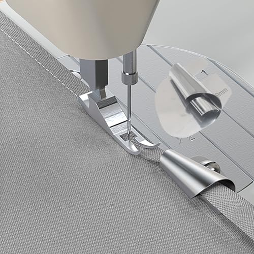Juego de 4 Pies Dobladillo Rizado de Acero Inoxidable para Máquina de Coser miniatura 5