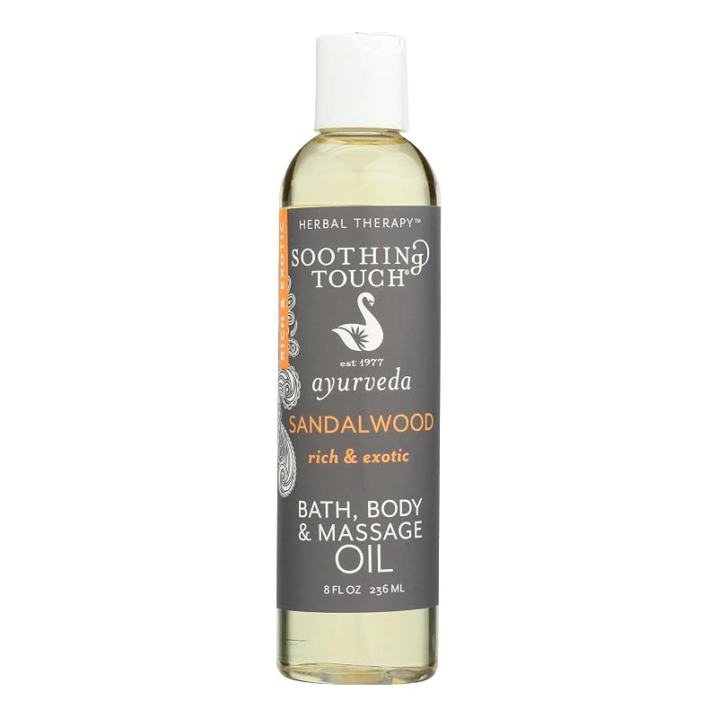 Óleo de banho e corporal Soothing Touch W67366S com fragrância de sândalo, 240 mL