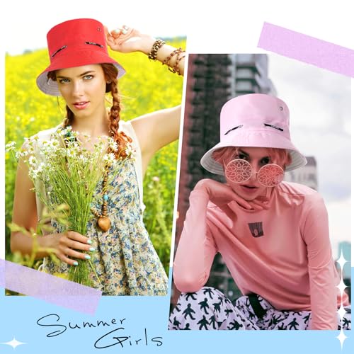 Image of Didaey 48 Pcs Bucket Hat Bulk for Women Men Fisherman Adjustable Summer Hat UV Protection for Outdoor Fishing Hiking Beach