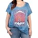 Lucky Brand Women's Plus Size Mega Peacock Tee