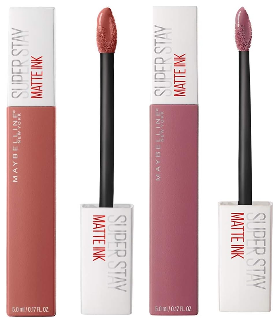 Maybelline New York Super Stay Matte Ink Liquid Lipstick, 15 Lover, 5ml and Maybelline New York Super Stay Matte Ink Liquid Lipstick, 130 Self Starter, 5ml-image-32