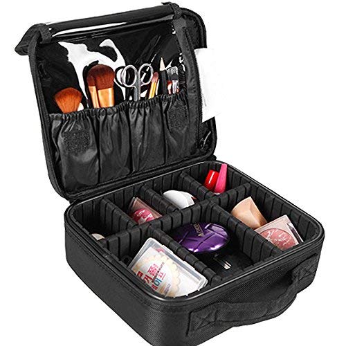 Preisvergleich Produktbild Lukovee Cosmetic Case Kosmetiktasche mit verstellbaren Trennwänden Reisetasche Kosmetiktasche