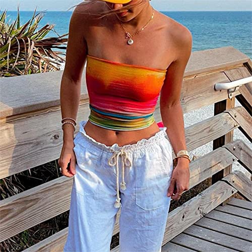 Women Y2k Tube Top Sexy Cami Tops Going Out Summer Outfits4