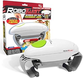 Robotwist Deluxe 7321 Automatic Jar Opener As Seen, Higher Torque for Improved Jar Opening Performance On TV