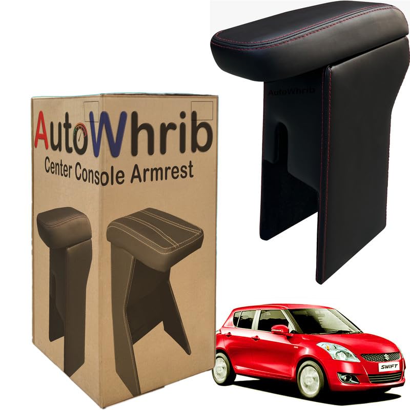 Image of Car Arm Rest For Swift Type 3 Armrest with Storage Box & Soft Cushion Pad, Luxury Arm Rest, Black Colour