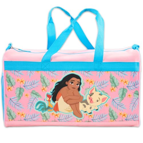 Disney Moana Duffle Bag Set For Kids - Bundle Luggage Carry On Suitcase Bag, Stickers, and More | Moana Travel Activity Set for Girls, Boys3