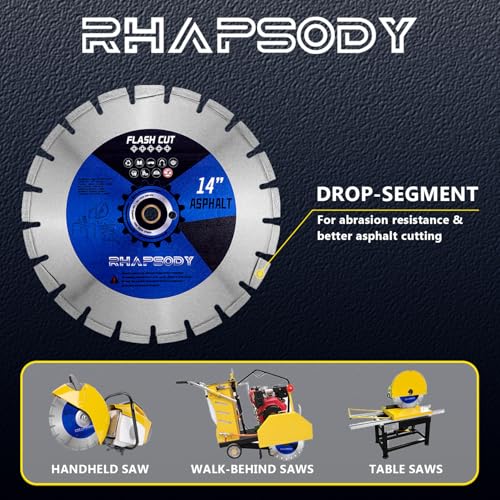 Image of RHAPSODY 14Inch Asphalt Laser Welded Diamond Blade