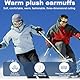 2 Ohrenwärmer damen, Ohrenwärmer, Ohrenwärmer herren, Ohrenschützer (Ohrenwärmer) für Damen und Herren, Ohrwärmer für Männer & Frauen, Klassische Unisex Winter warme Ohrenschützer