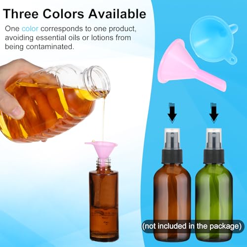 Abeillo 601934_1DD 12Pcs Small Plastic Funnel, Tiny Funnels For Filling Small Bottles Capsules Powder Mini Perfume Funnel thumb #4