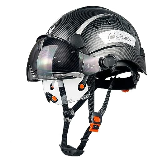 Best safety helmet with umbrella SAFEBUILDER CR06+2V Hard Hat with Visor