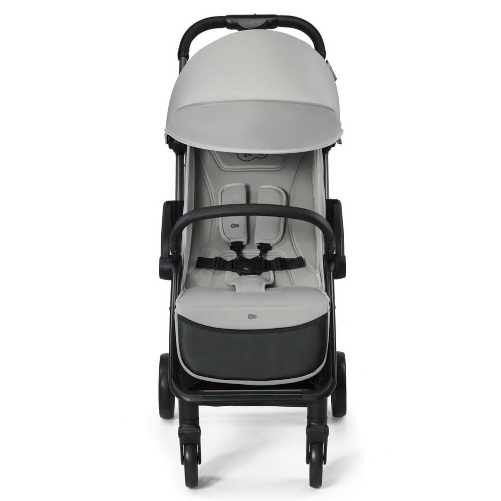 Kinderkraft APINO Passeggino Leggero fino 22 kg, Solo 7,5 Kg, Passeggino Da Viaggio, Pieghevole automatico, Schienale Regolabile In Posizione Sdraiata, Copertura Antipioggia, Grigio