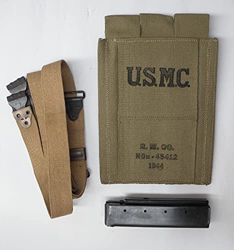 Amazon | WWⅡアメリカ軍トンプソン 実物スリング、30連マガジン
