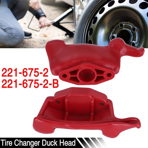 Image of Tire Changer Duck Head,Tire Changer Machine Mount /Demount Head Replacement for Hunter Tire Changer 221-675-2 221-675-2-B (1, RED)