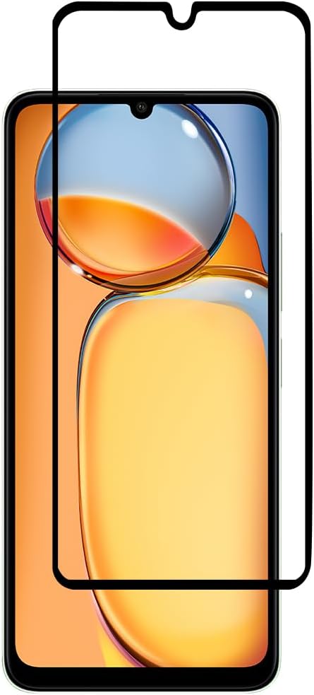 Al-HuTrusHi Screen protector compatible with Xiaomi Redmi 13C / Redmi 13R Screen Protector Tempered Glass [Anti-Glare][HD Full Coverage][Easy Installation][9H Hardness][Touch Sensitive]