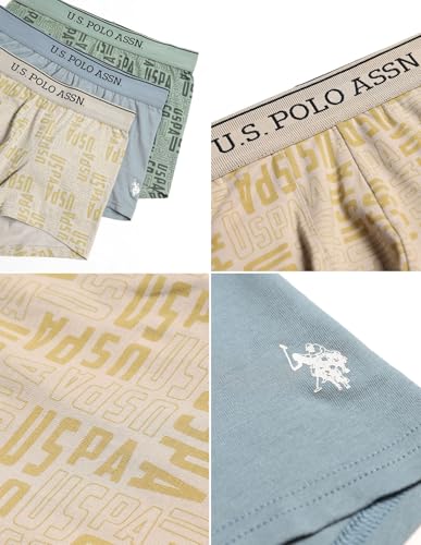 Image of U.S. Polo ASSN. Mens OET17 Solid Breathable Underwear Trunks - Pack of 3