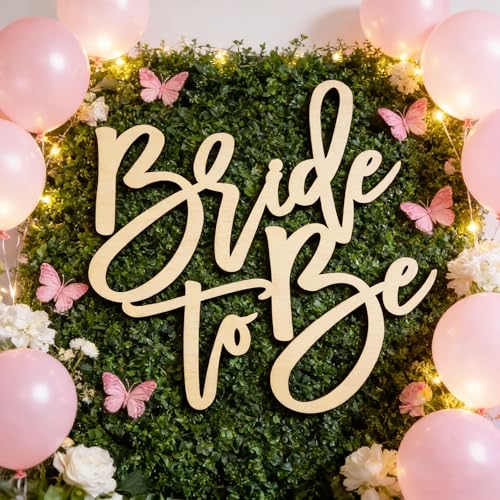 Bride to Be Sign Bridal Shower Decoration Wedding venues Sign Engagement Party Decoration Bride to Be Backdrop Vow Renewal Decor Party Wooden Cutout Signs