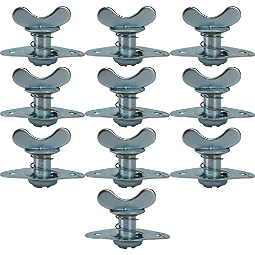 Butterfly Self-Ejecting Quarter Turn Fasteners, .700 In Grip, Pack/10