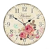 Photo Gallery babominimer orologio da parete silenzioso in legno da 30 cm, con elegante design floreale per la decorazione della casa, funzionamento a batteria, nessun ticchettio, grandi numeri arabi per una facile Photo Gallery babominimer orologio da parete silenzioso in legno da 30 cm, con elegante design floreale per la decorazione della casa, funzionamento a batteria, nessun ticchettio, grandi numeri arabi per una facile