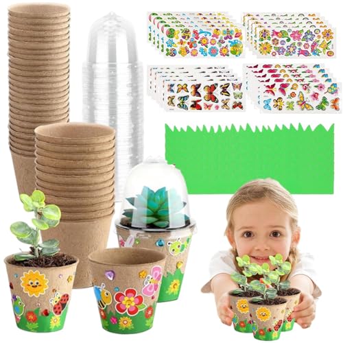 Macetas infantiles para decorar proyectos artísticos escolares y manualidades jardín de papel