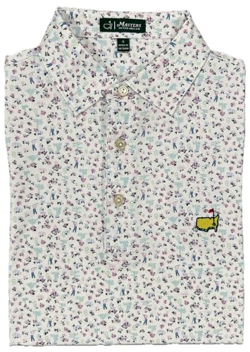 PETER MILLAR 2024 Masters Men's Performance Tech Signs and Azaleas Golf Polo Shirt