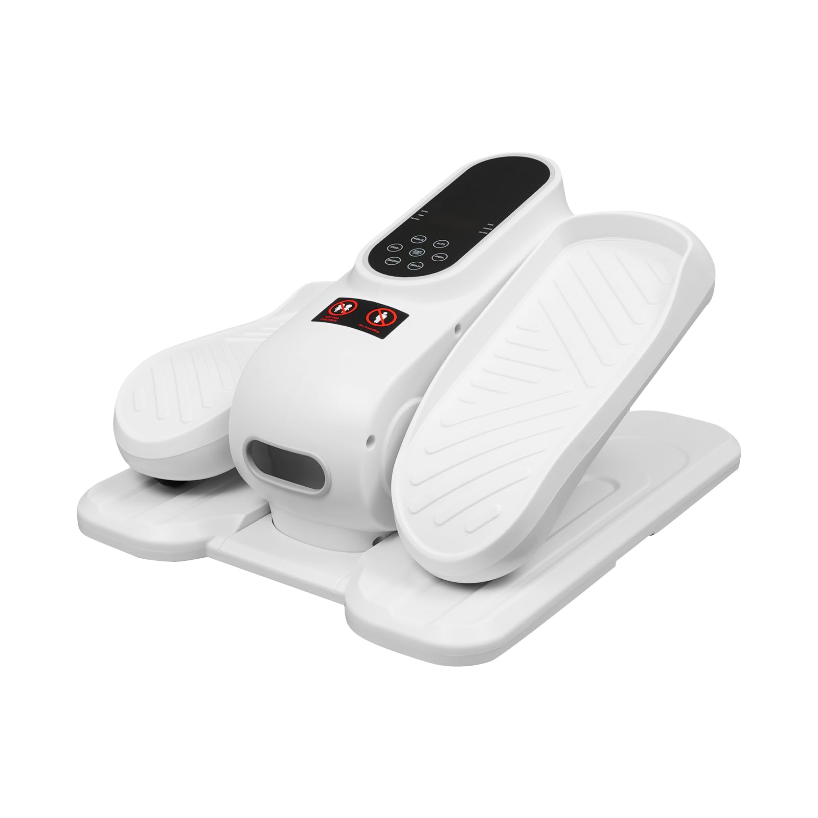 Entrenador elíptico eléctrico debajo de la mesa, pedaltrainer portátil con control remoto, entrenador de casa debajo del escritorio para casas y balcones, blanco