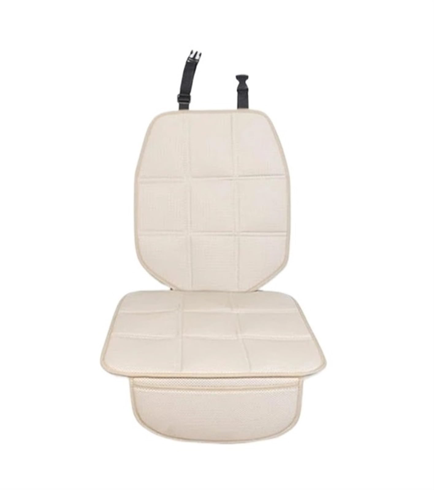 PNBVW Leather Seat Protector for Car Seat，Car Seat Protector For Child, Baby, Pets - Waterproof Universal Size With Pockets (White)