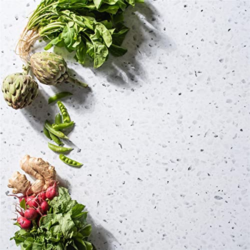 V-Flat World Duo Board Product Photography Backdrops - 2-Sided Background For Photography, Hyper-Realistic Item & Food Photography Background - Includes 2 Legs & Mat - 24" X 24", Terrazzo A/Terrazzo B #TOP2