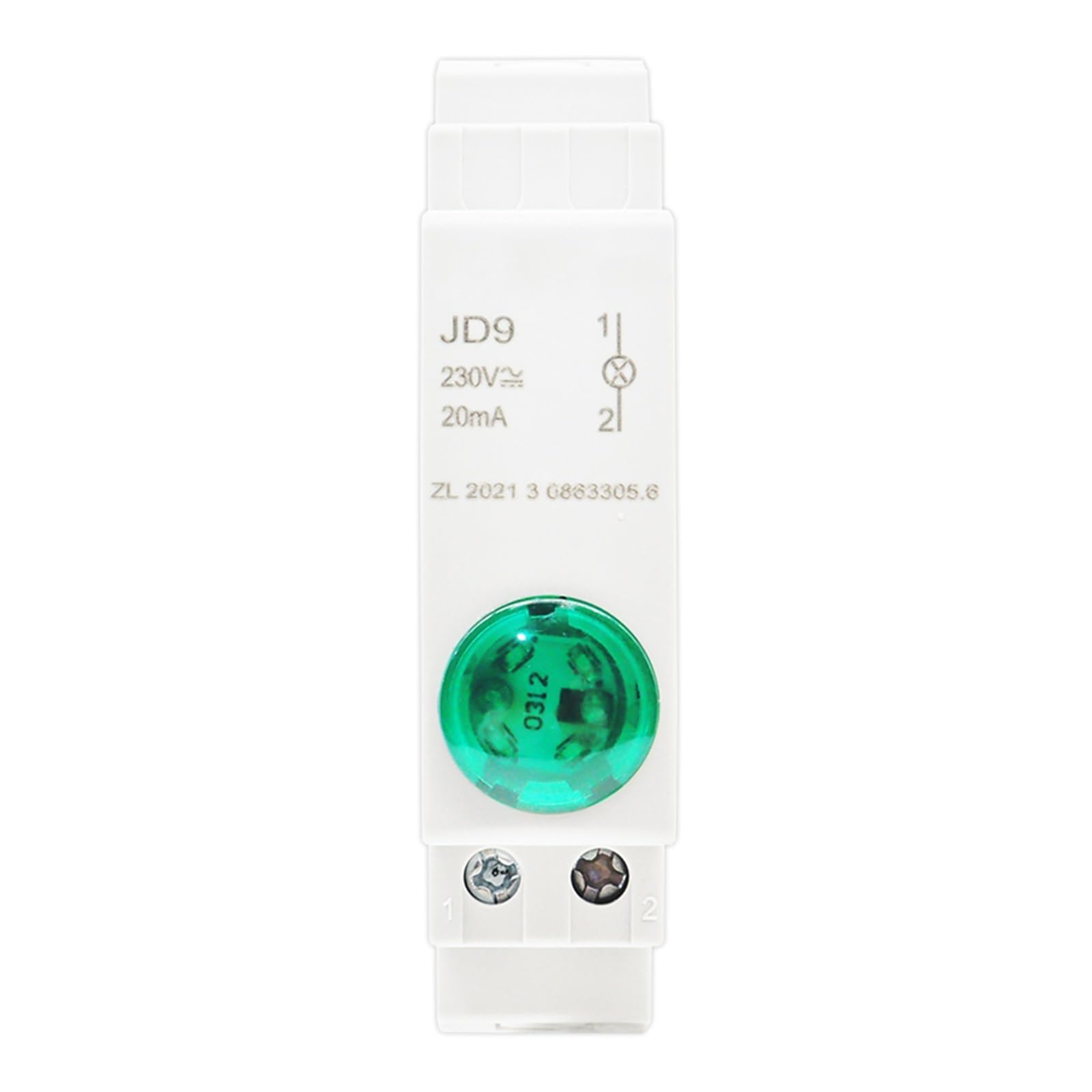 Din Rail Mount LED Signal Lamp Series AC/DC 24V 220V Indicating Indication Pilot Lights JD9