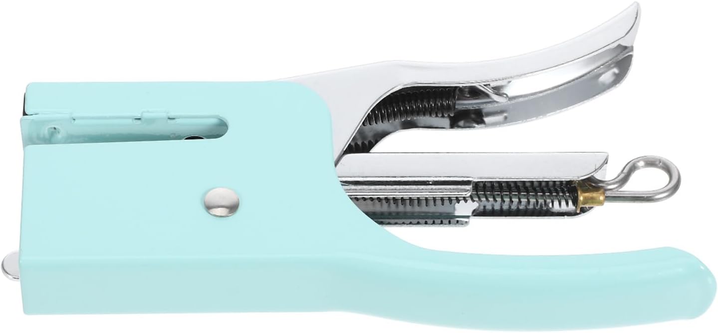 Artibetter Metal Mini Handheld Stapler Small Portable Desktop Stapler Mint Green for Office School Desk Accessories