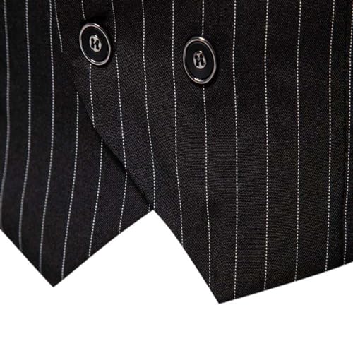 Mens Suit Vests Business Casual Dress Lightweight Vest Formal Herringbone Regular Fit Suit Double Breasted Vests3
