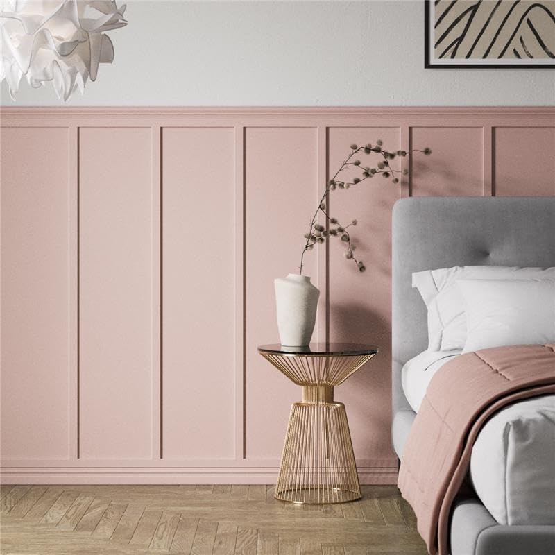 Slim Shaker Wall Panelling Strips (1200x30x9mm) MDF Paintable Wall Panels Kit Narrow Decorative Wall Moulding DIY Interior Feature Wall Panels (Pack of 1)