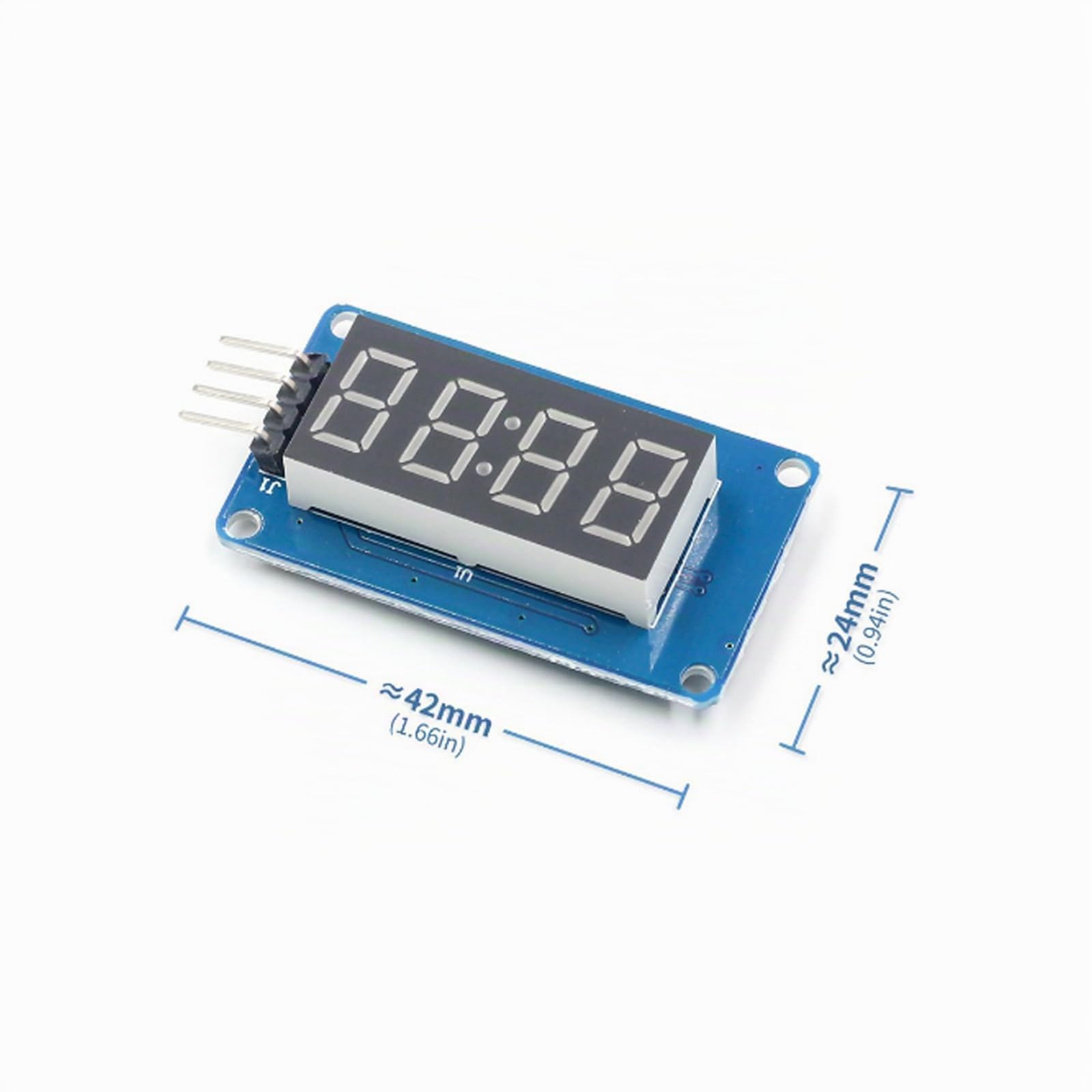 GERUI Lot de 10 modules d'affichage à segment LED à 4 chiffres de 0,9 cm TM1637 | Écran d'horloge rouge commun pour Arduino TM1637 DriveChip
