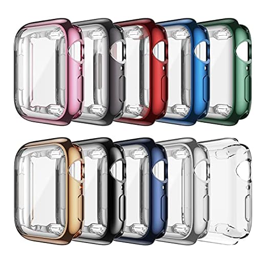 10 Pack Case Compatible with Apple Watch Series 3/2/1 38mm Screen Protector, Haojavo Soft Plated TPU Full Protective iWatch Case Cover for Apple Watch Series 3/2/1 38mm Accessories