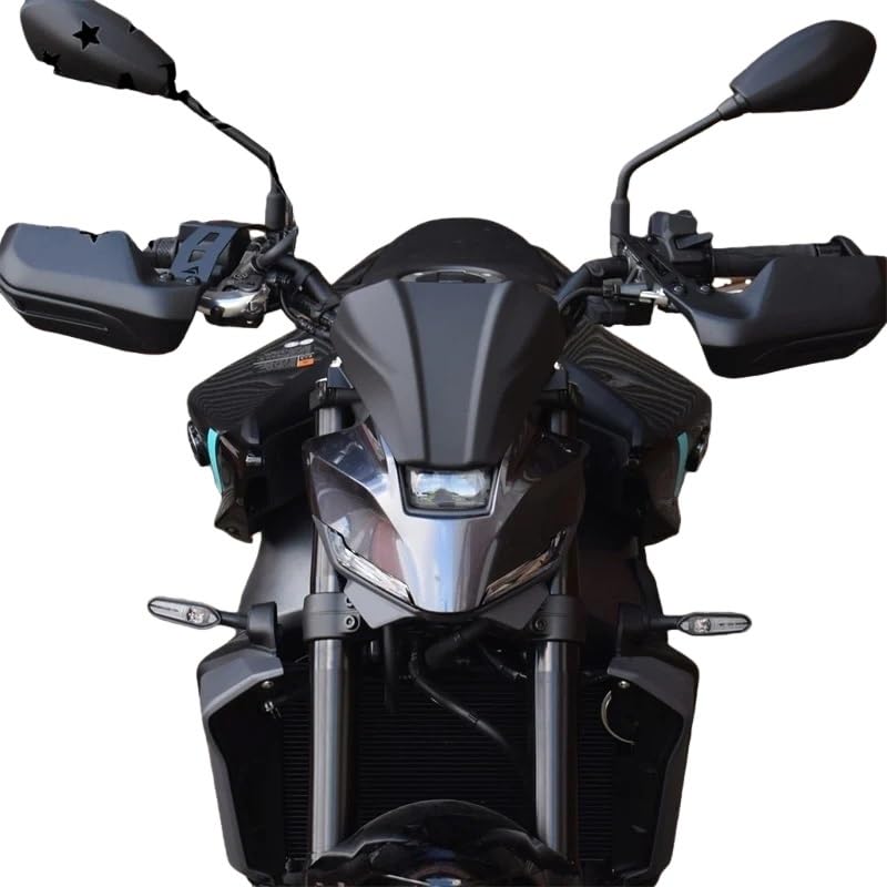 Pare-brise sport MT09 2024-2025 déflecteur noir mat protection vent