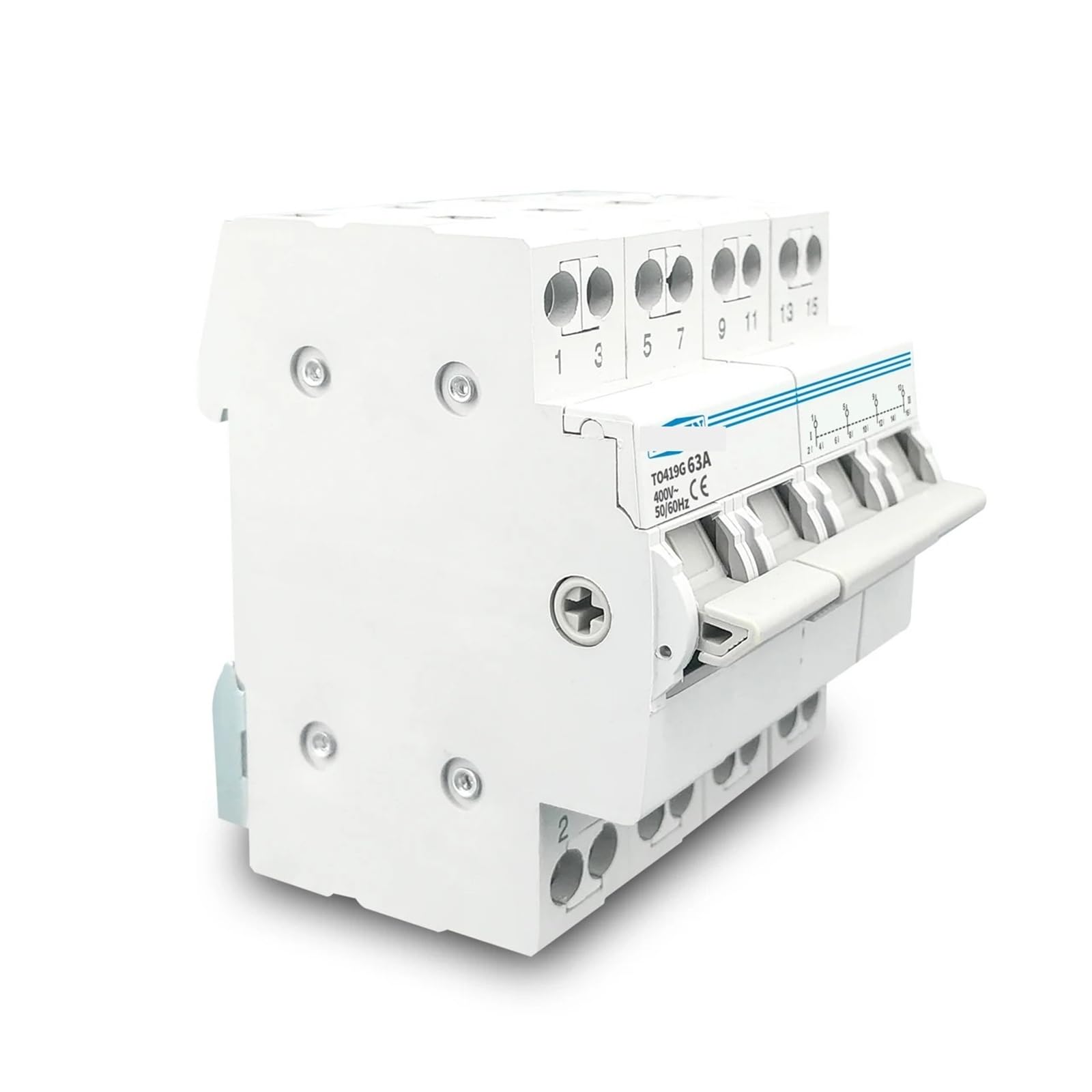 Interruttore di interblocco automatico di trasferimento manuale a doppia alimentazione trifase 4P 63A