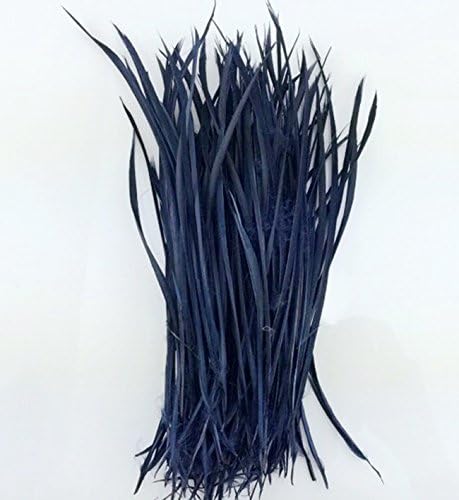 5''-9.5'' Feathers Fly Tying Materials for stonefly nymph split tails& down wings 50pcs/pack (navy blue)