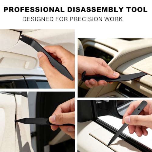 Image of 16Pcs Car Trim Removal Tool Set, Fastener Removal Tool with Stem Cap, Black