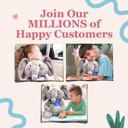 Image of Lilly's Love Weighted Stuffed Animal, 5lb | Sensory Plush for Kids & Adults | Machine Washable Plushie w /Removable Inner | Calming Weighted Stuffed Animal for Anxiety, Ernie The Elephant