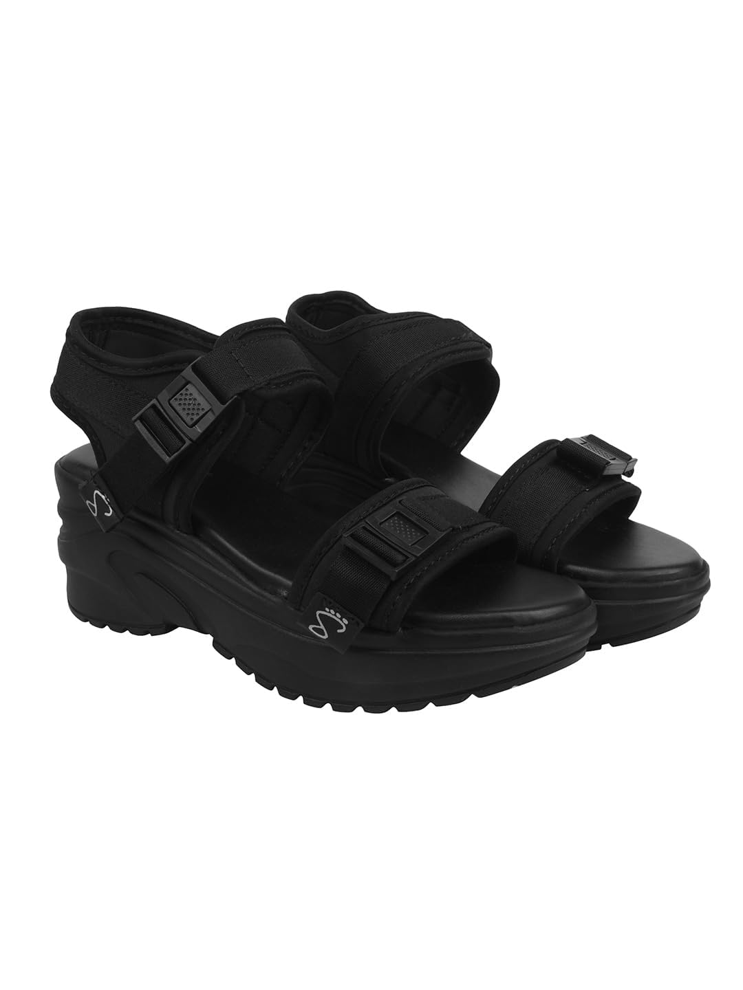 Pinky Store Women's Chunky Platform Sandal, Buckle Strap, Open Toe, Casual Sports Style.-image-48