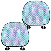 Belidome Set Di 2 Copripoggiatesta Auto Boho – Design Elefante Mandala, Universali, Morbidi E Elasticizzati - 4
