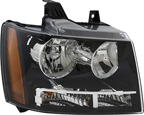 JP Auto Headlight Compatible With Chevrolet Chevy Avalanche Suburban Tahoe Tahoe Hybrid 2007 2008 2009 2010 2011 2012 2013 2014 Passenger Right Side Headlamp