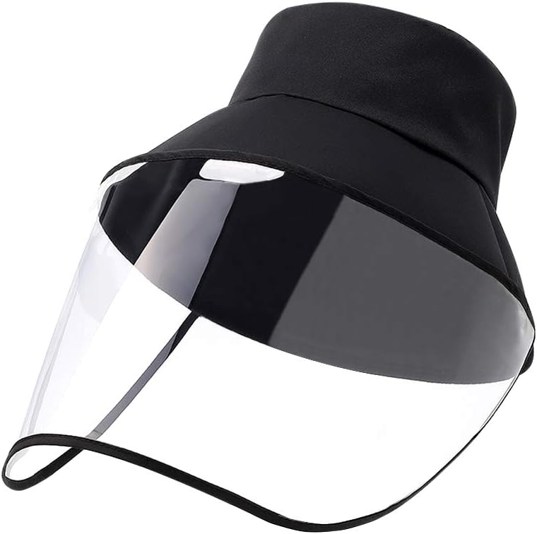 Adults Fisherman Hat, Homealexa Protective Visor Fisherman Hat Bucket Hat Dustproof Splash Cover Large Brim Protection Cap for Women and Men