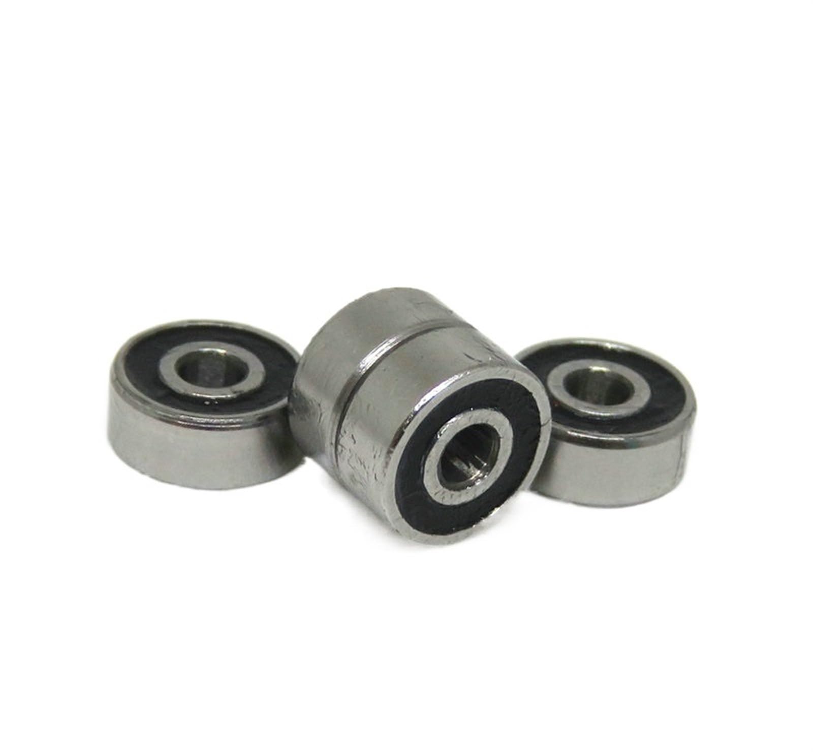 IEUMJNAT Bimetal Seal Shield Micro deep Groove Bearing 10pcs 623-2RS 3x10x4mm Deep Ball Miniature
