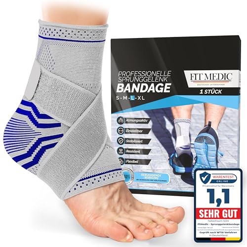 Sprunggelenkbandage [TESTSIEGER 1,1] | Einstellbare...