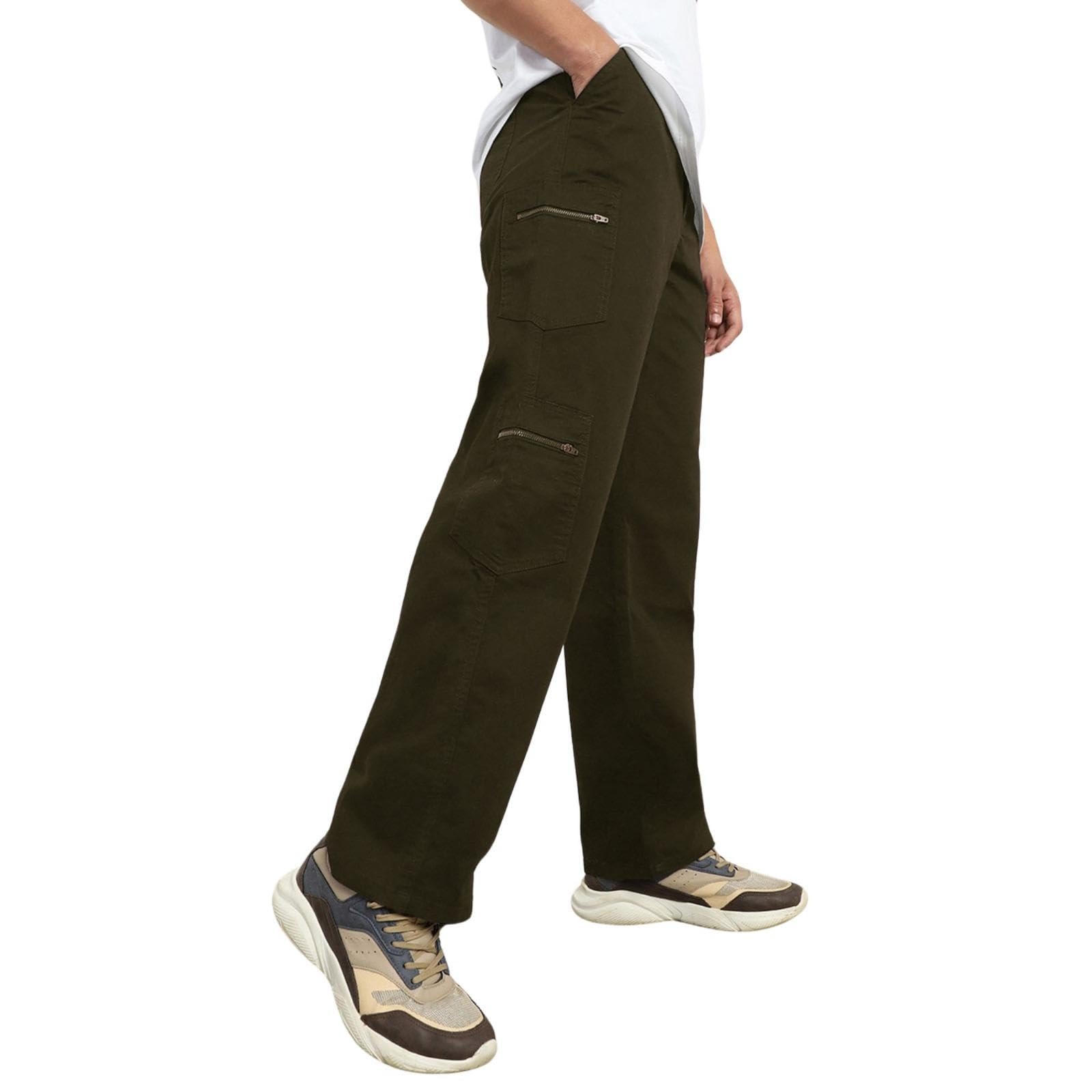Men's Mid Rise Straight Pants-image-9